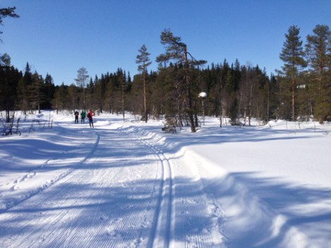Skitur ved vannskillet Oslo-Drammen