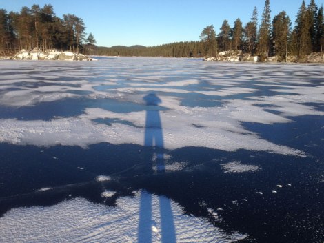 Isen på Øyangen 6 desember 2013